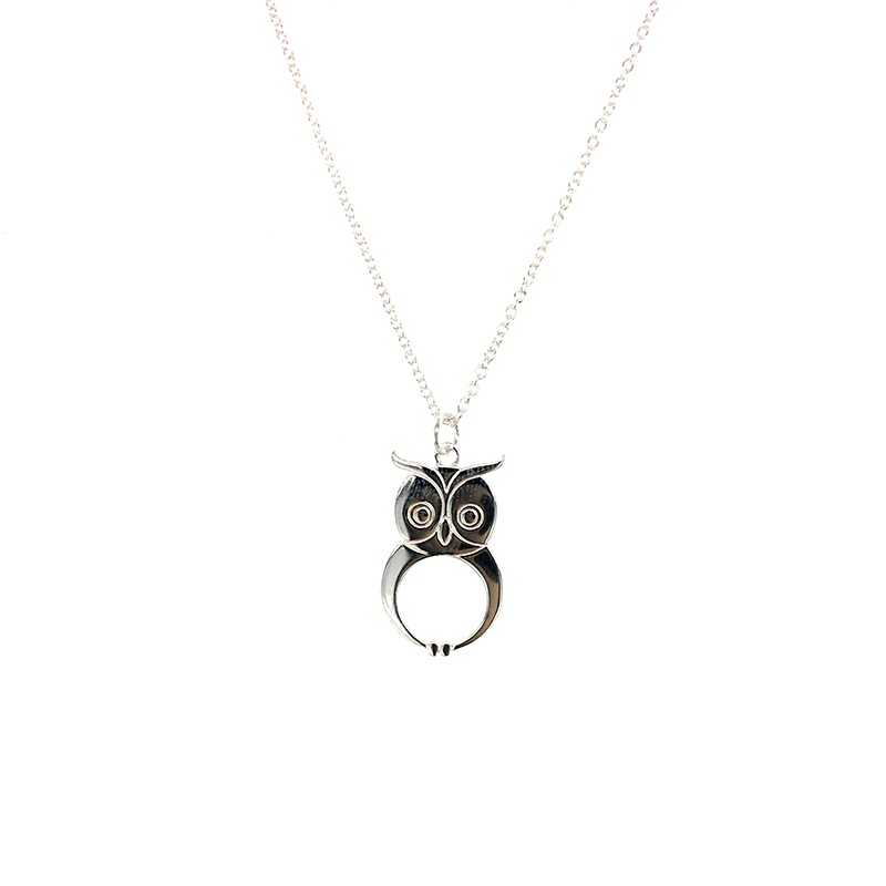 Little Owl Sterling Silver Necklace - Essjai